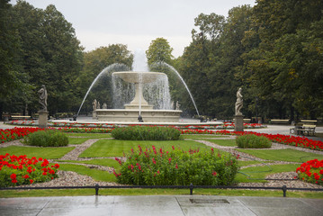 Fountain in the Saxon Garden, Warsaw, Poland