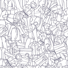 Clothes pattern vector illustration