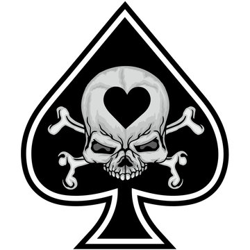 Ace Of Spades With Skull