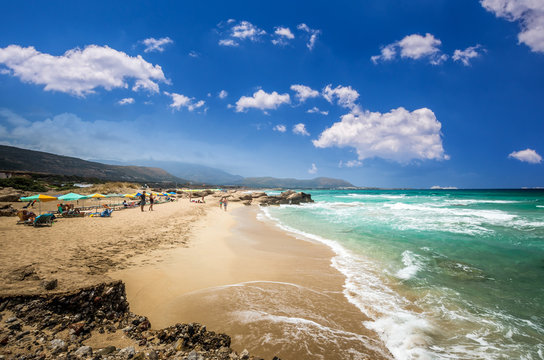 Falasarna beach, Crete island, Greece. Falassarna is one of the best beaches in Creta