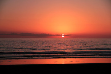 Sonnenuntergang am Meer