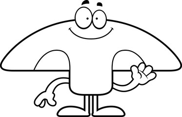 Cartoon Mushroom Waving