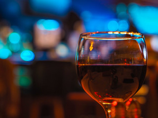 wine glass bokeh