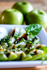 green apple and basil salad 