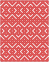 Traditional russian embroidery ornament