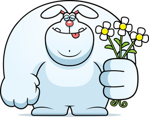 Cartoon Rabbit Flowers