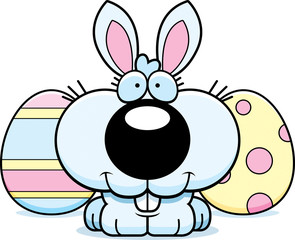 Cartoon Easter Bunny Smiling