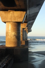 shark rock pier from below