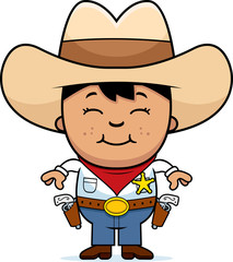 Smiling Little Cowboy