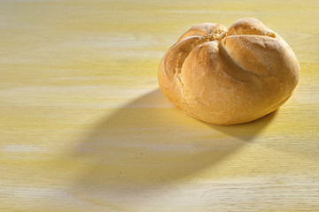 Kaiser bread close up