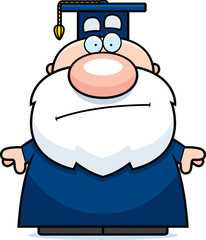 Cartoon Professor Bored