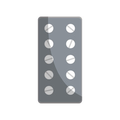 medicine pills over white background. colorful design. vector illustration