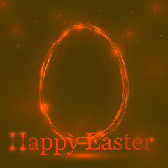 Happy Easter. vector illustration. Abstract the egg.