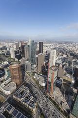 Los Angeles Downtown Afternoon Aerial