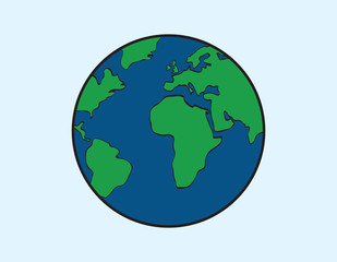 vector of the earth globe