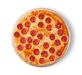 Pizza pepperoni. This picture is perfect for you to design your restaurant menus. Visit my page. You will be able to find an image for every pizza sold in your cafe or restaurant.  