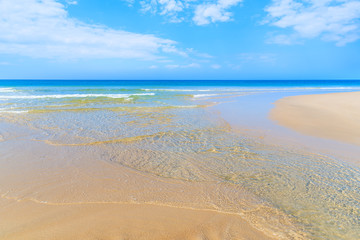 View of beautiful beach and sea, Sylt island, Germany