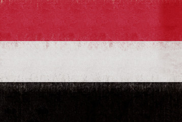Flag of the Yemen Grunge.