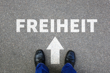 Freiheit frei sein Unabhängigkeit unabhängig finanzielle finanziell Businessman Business Konzept
