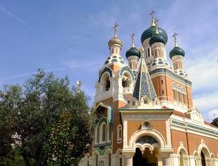 Fototapeta na wymiar Orthodox Cathedral, Nice
