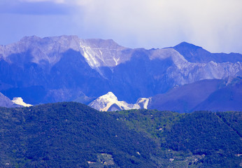 view of apuan alps