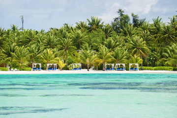Exotic Maldives island