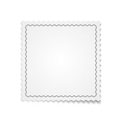 Vector white paper template with ribbon