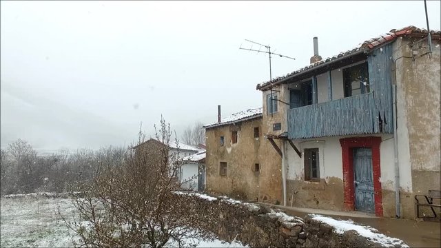 La Vid nevando