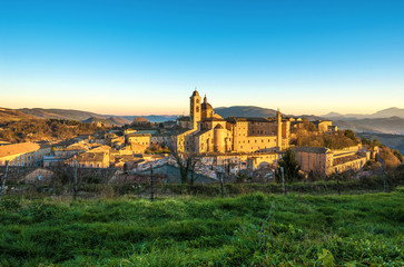 Fototapeta na wymiar Urbino (Marche, Italy) - A walled city in the Marche region of Italy, a World Heritage Site notable for a remarkable historical legacy of independent Renaissance culture.
