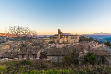 Fototapeta premium Urbino (Marche, Italy) - A walled city in the Marche region of Italy, a World Heritage Site notable for a remarkable historical legacy of independent Renaissance culture.