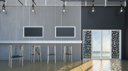 Modern loft Interior