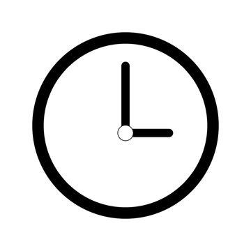 wall clock icon image vector illustration design 