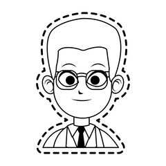 young male doctor icon image vector illustration design 