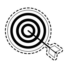 bullseye or target icon image vector illustration design 