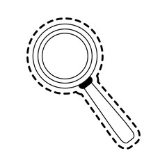 magnifying glass icon image vector illustration design 