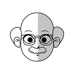 man face cartoon icon over white background. vector illustration