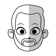 man face cartoon icon over white background. vector illustration