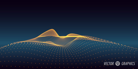 abstract vector landscape