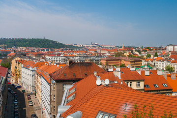 Old town and the Hradcany in Prague, Czech Republic