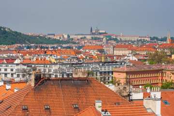Old town and the Hradcany in Prague, Czech Republic