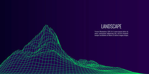 abstract vector landscape