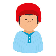 baseball player avatar character vector illustration design