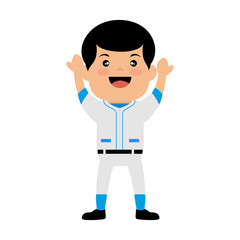 baseball player avatar character vector illustration design