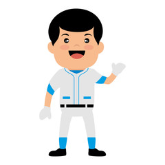 baseball player avatar character vector illustration design