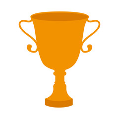 trophy cup isolated icon vector illustration design