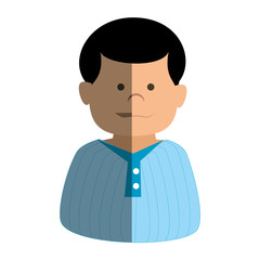 young man avatar character vector illustration design