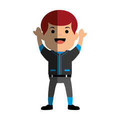baseball player avatar character vector illustration design