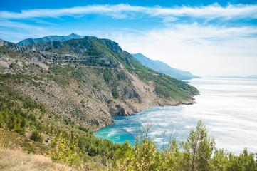 Beautiful cliffs on the Croatian coast