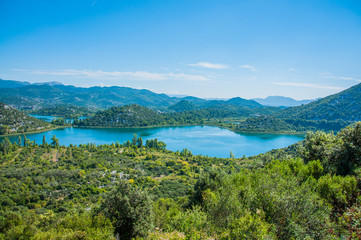 Fototapeta na wymiar Beautiful view of the lake, Croatia