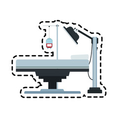 gurney or hospital bed icon image vector illustration design 